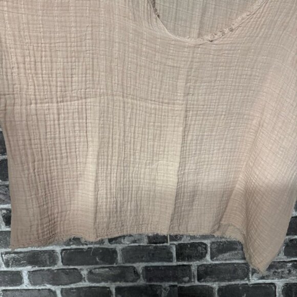 It is well Organic Short Sleeve Gauze Top peach shirt - Picture 4 of 9
